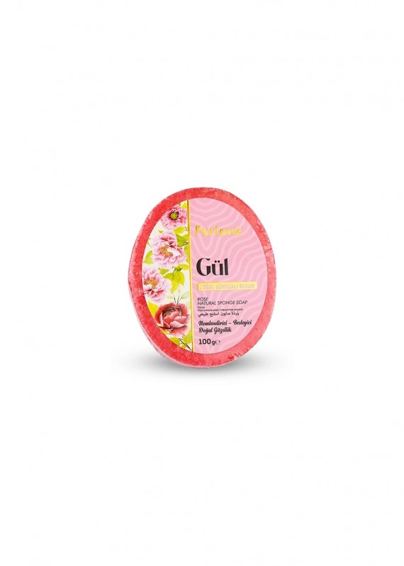Süngerli Sabun Gül