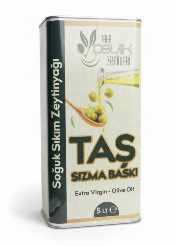 Taş Baskı Soğuk Sıkım Zeytinyağı 5 Lt. Taş Baskı Soğuk Sıkım Zeytinyağı 5 Lt.