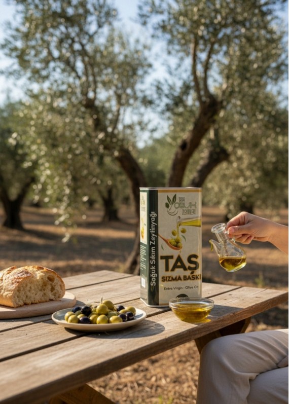 Taş Baskı Soğuk Sıkım Zeytinyağı 5 Lt. Taş Baskı Soğuk Sıkım Zeytinyağı 5 Lt.