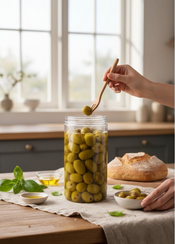 Izgara Yeşil Zeytin (Marine Soslu) 1 Kg. Izgara Yeşil Zeytin (Marine Soslu) 1 Kg.